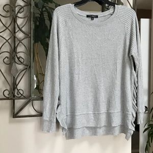 Green Envelope Los Angeles - gray waffle sweater